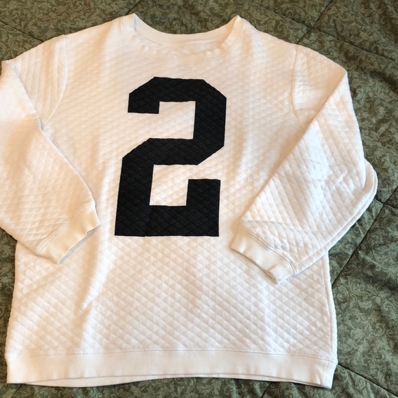 Cotton On Tops - M COTTON ON “2” QUILTED SWEATSHIRT